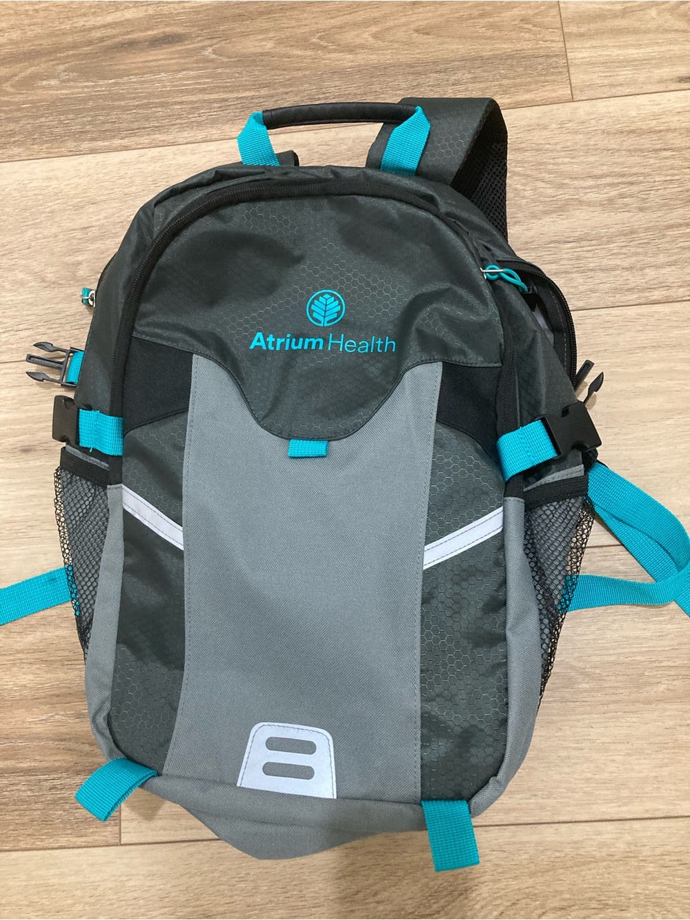 Atrium Health Teal and Gray Daypack Backpack
